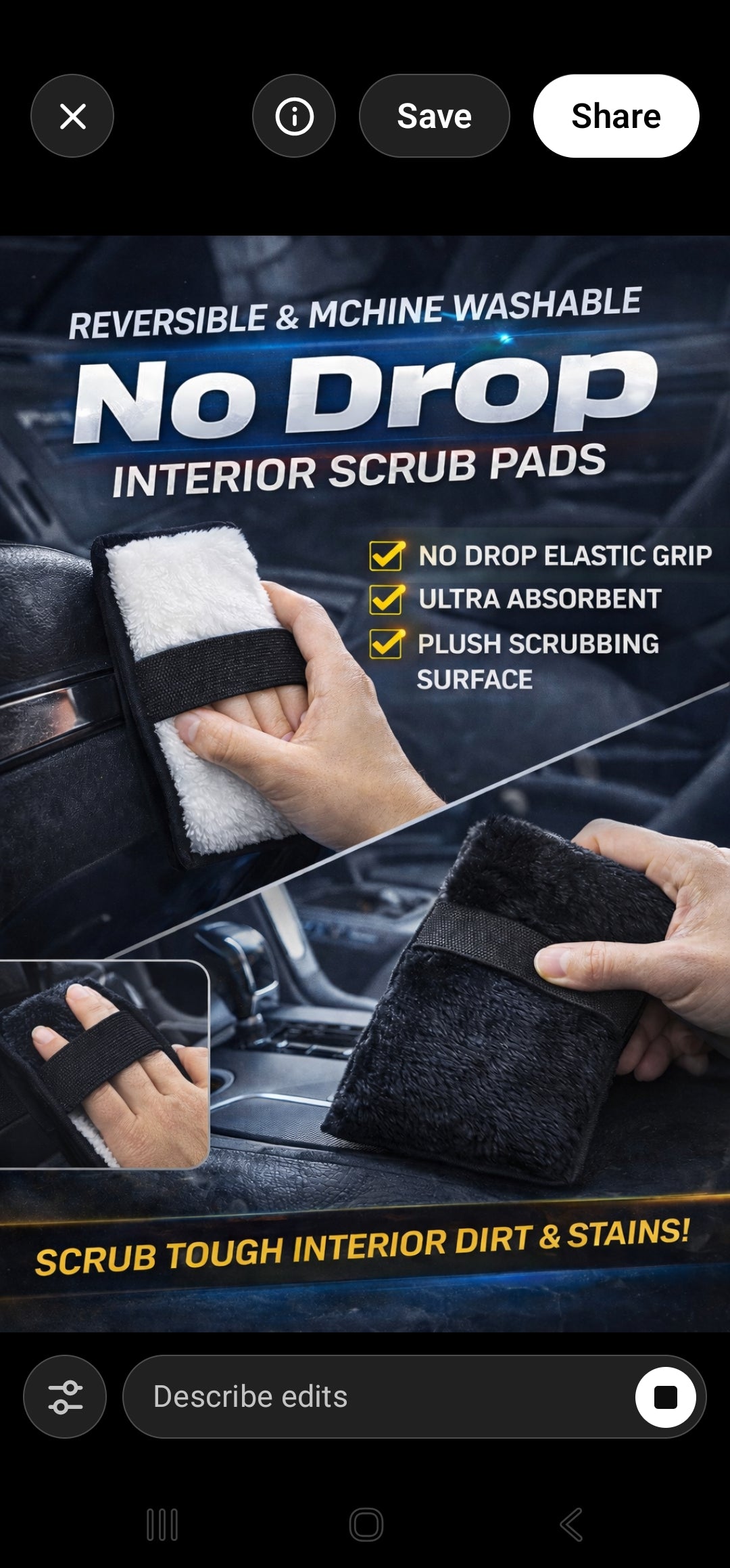 4 PACK "ANTI DROP" APPLICATORS: