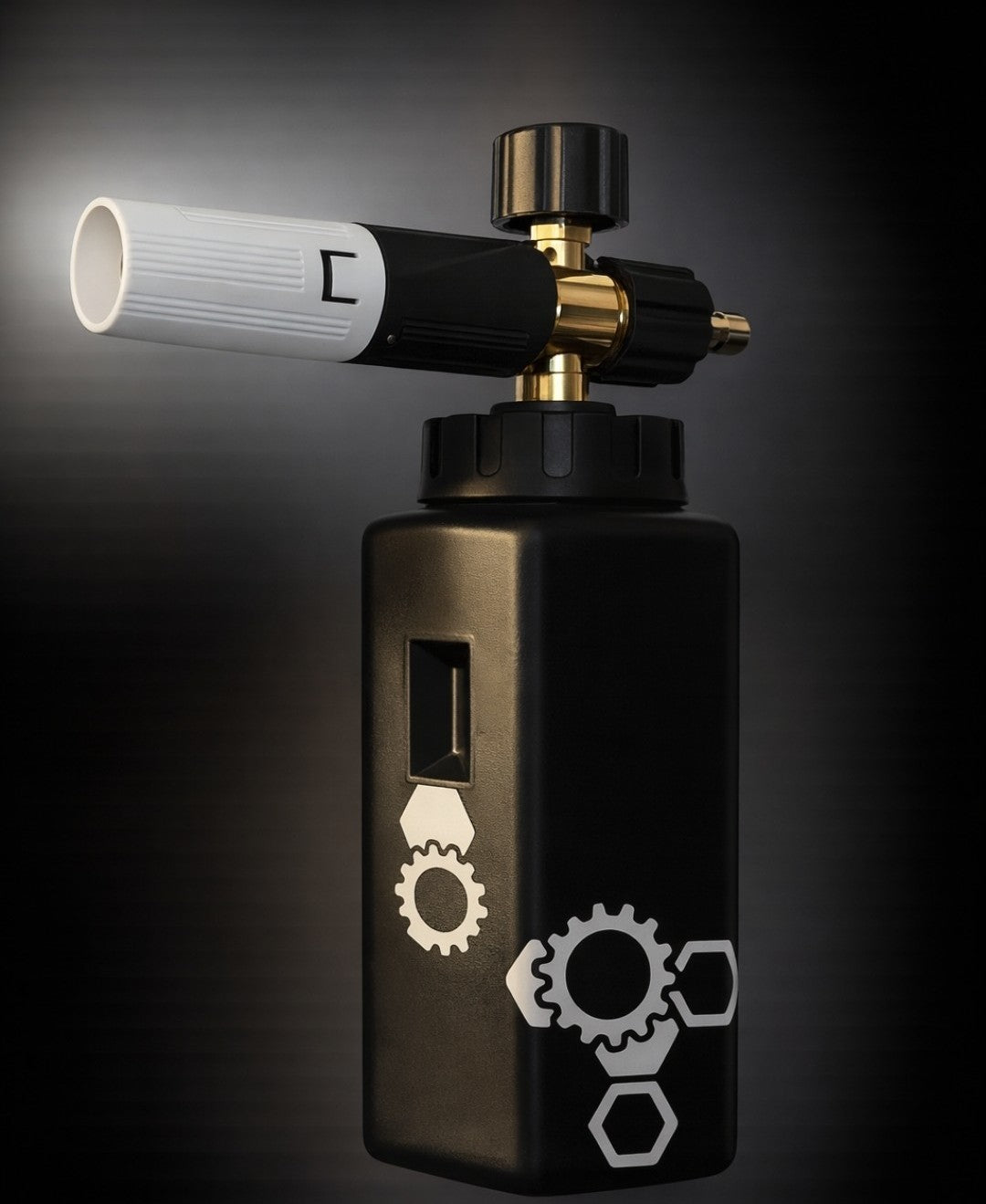 ELITE V5 "WHITELINE" FOAM CANNON. PRO CONSTRUCTION) Foam density control + longevity + corrosion resistance + pro-level output.