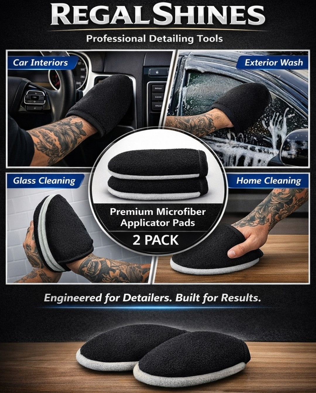2 PACK "ANTI DROP" INTERIOR SCRUB POCKET. W/ Free faux wool mitt